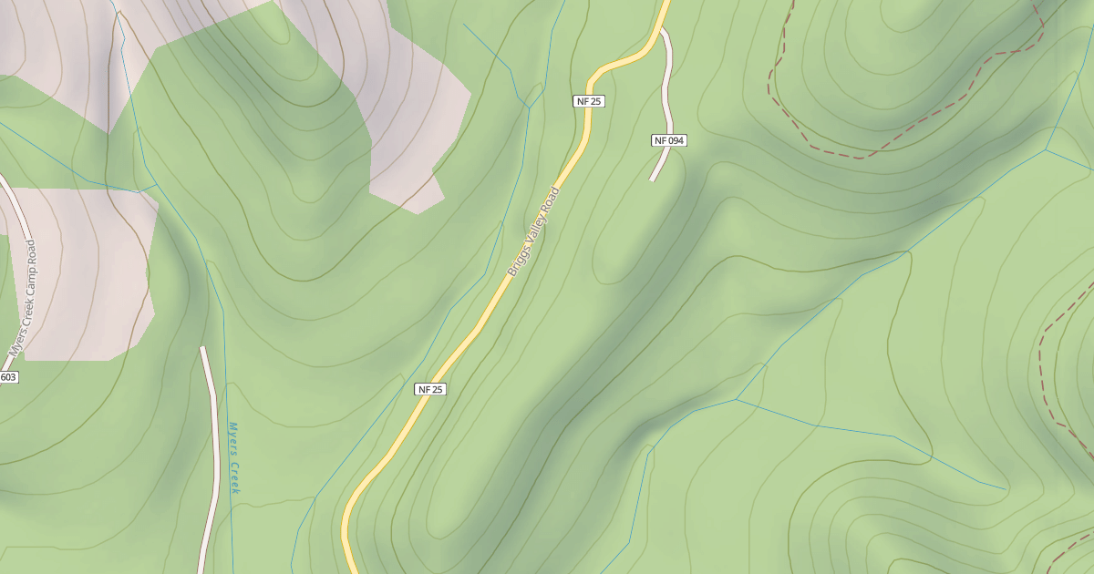 Map preview of MYERS SPUR