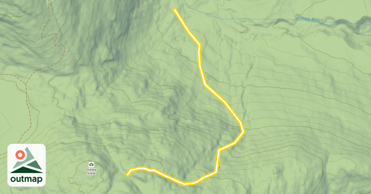 Map of Paradise Descent to Cotton Brook