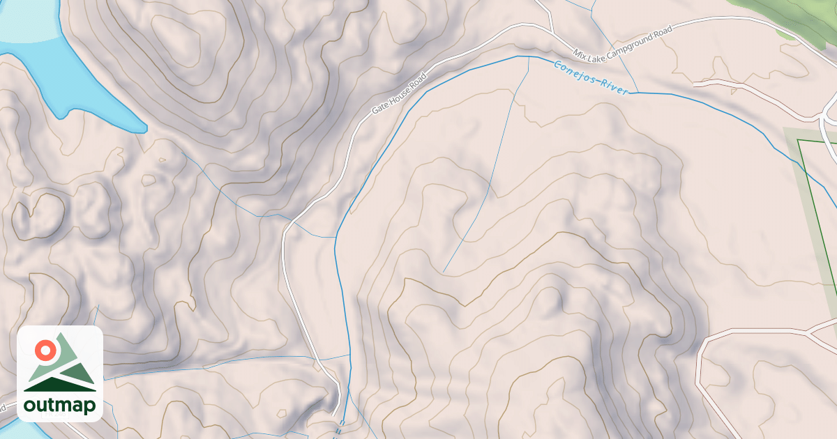 Map of GATE HOUSE