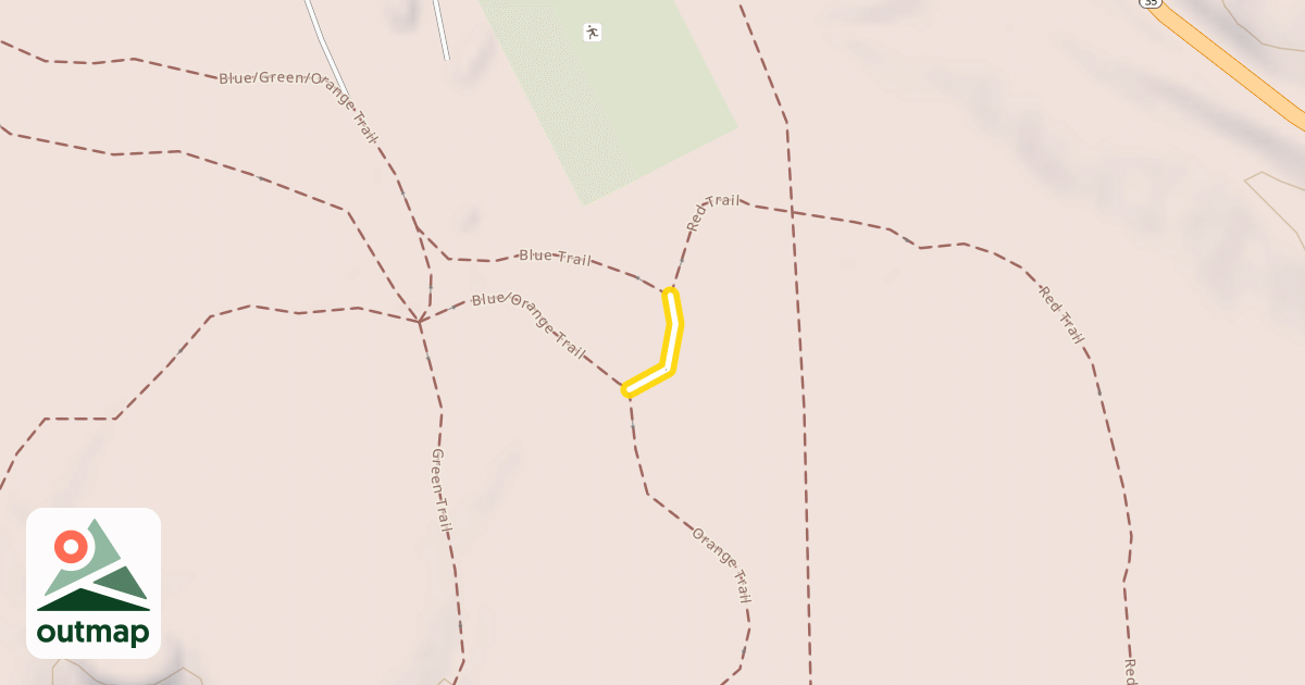 Map of Blue/Red Trail