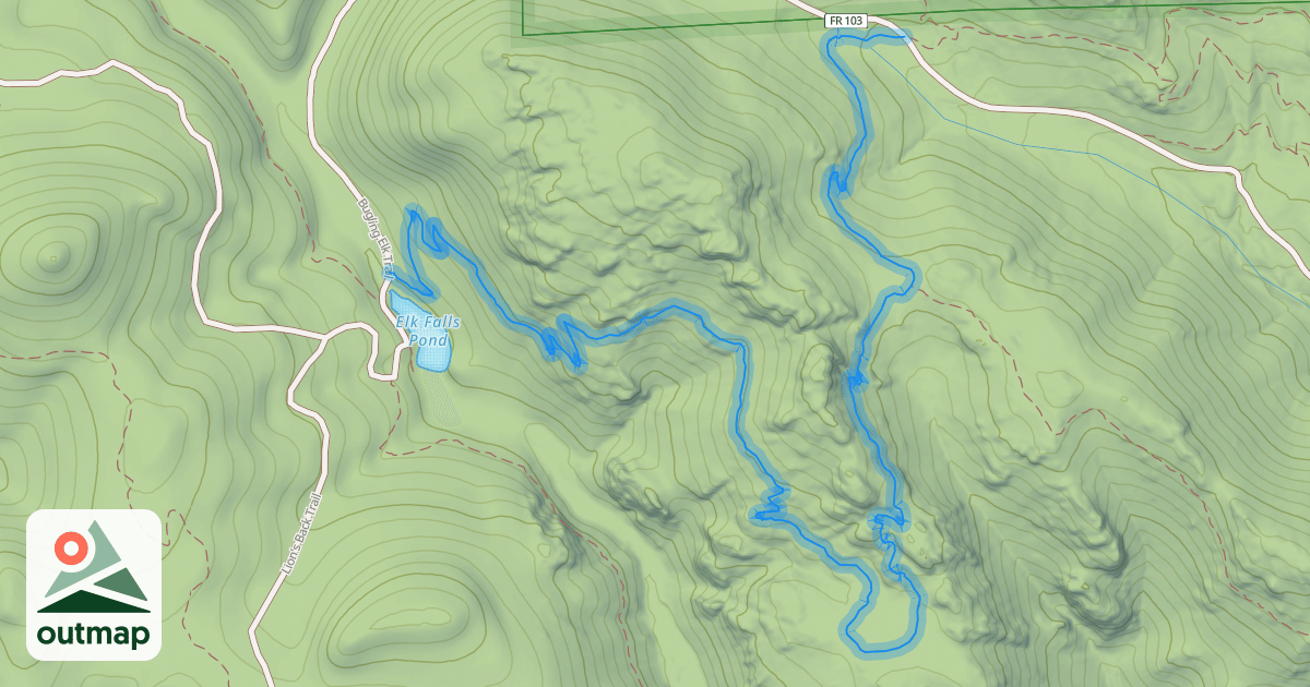 Map of Marmot Passage Trail