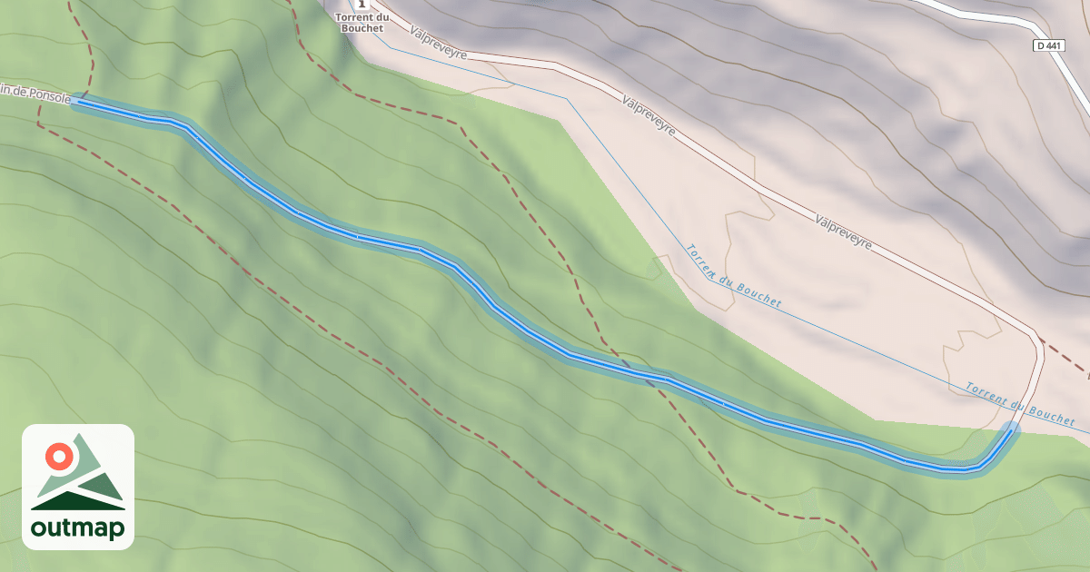 Map of Chemin de Ponsole