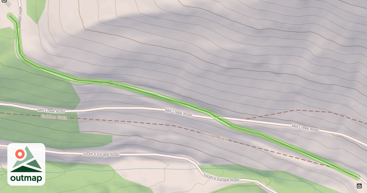 Map of Golden Peak Road