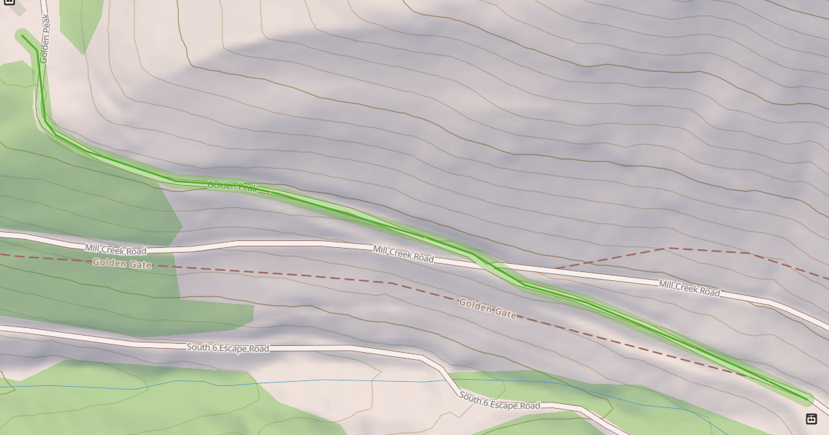 Map preview of Golden Peak Road