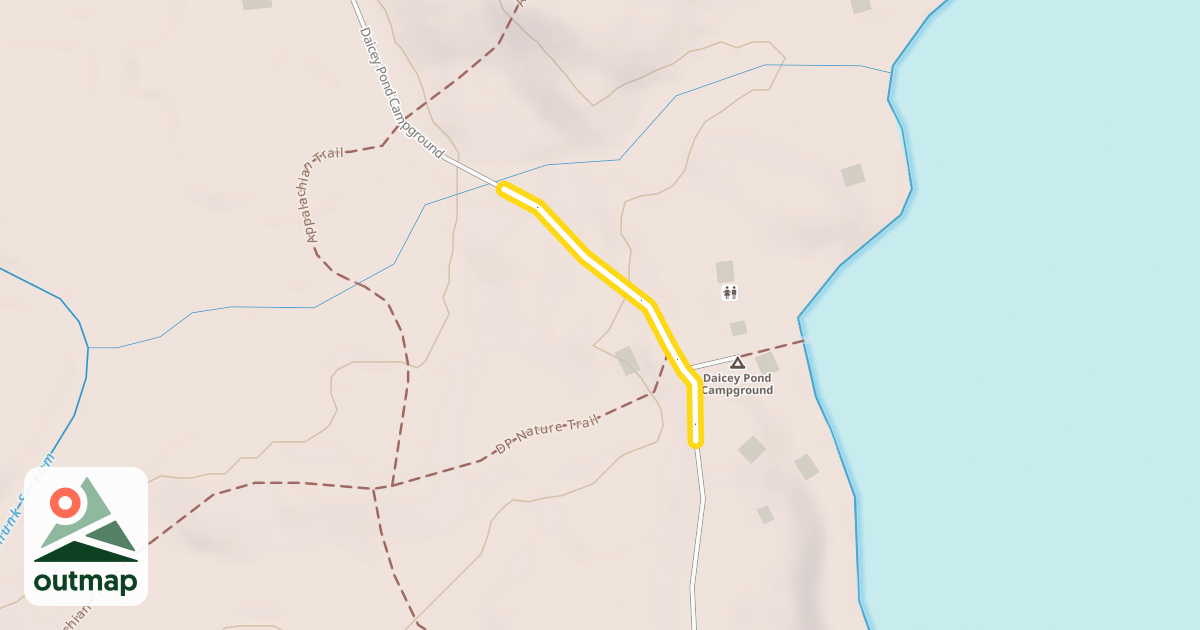 Map of Daicey Pond Campground