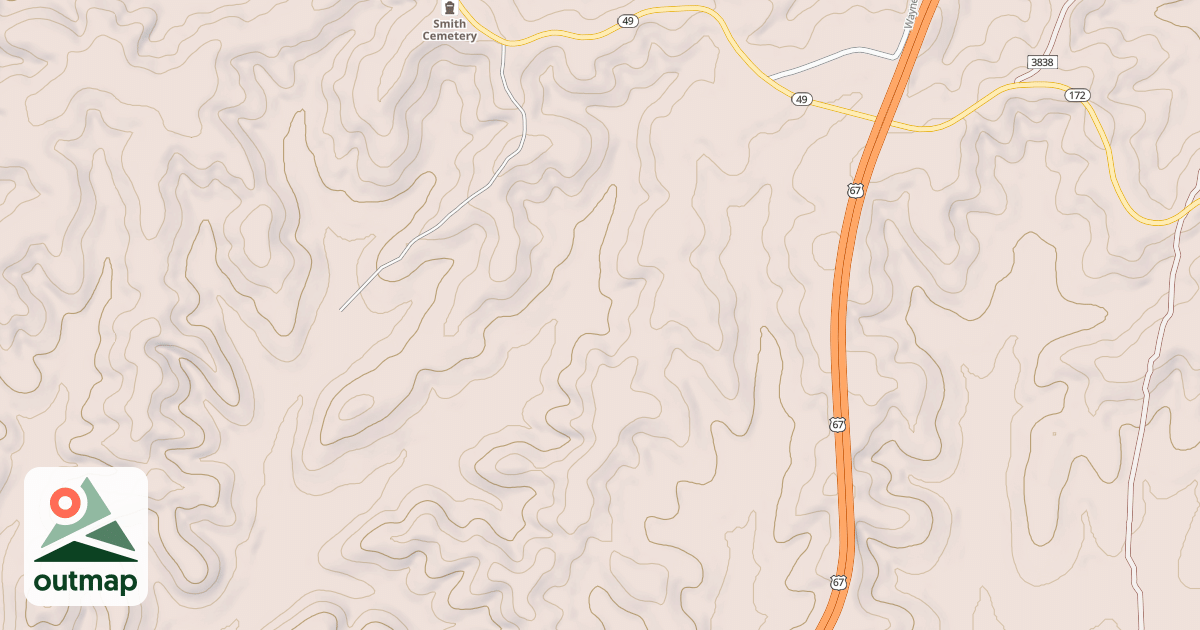 Map of SEED TICK RIDGE