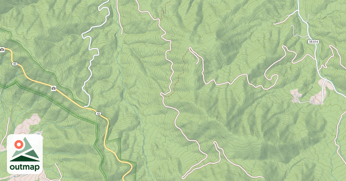 Map of HARKENING HILL