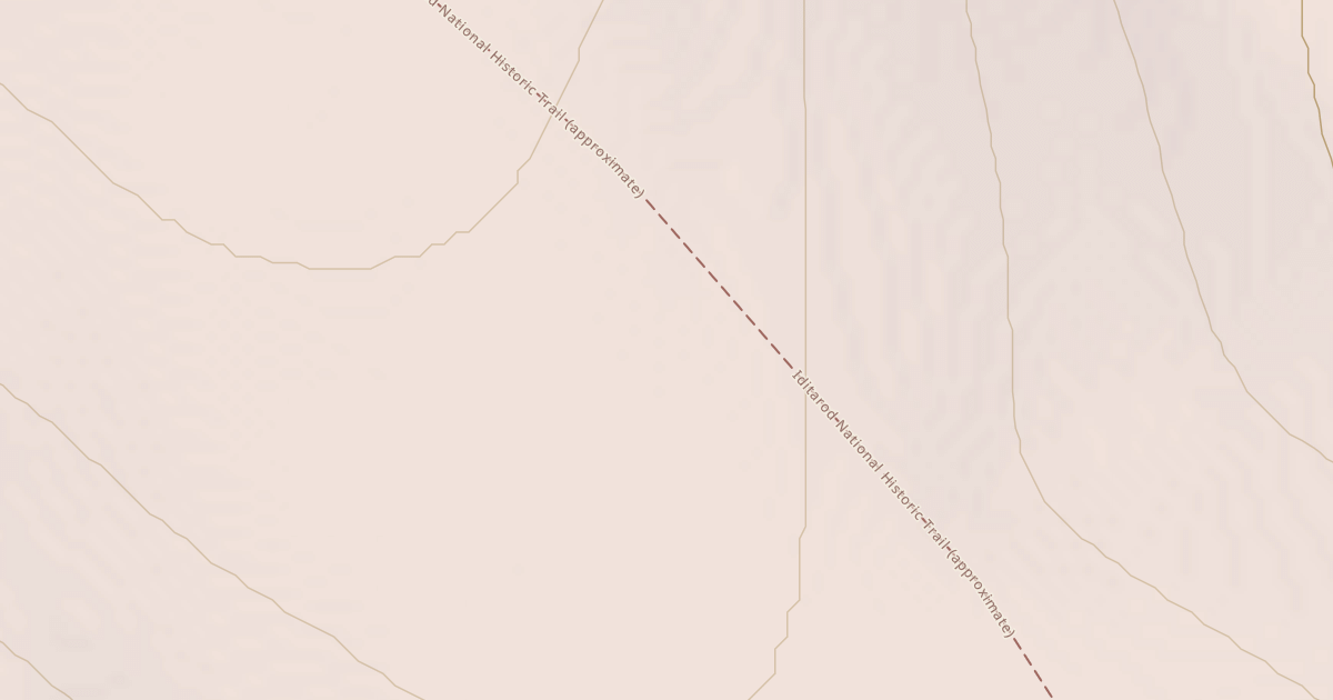 Map preview of Willow to Nome Winter Trail