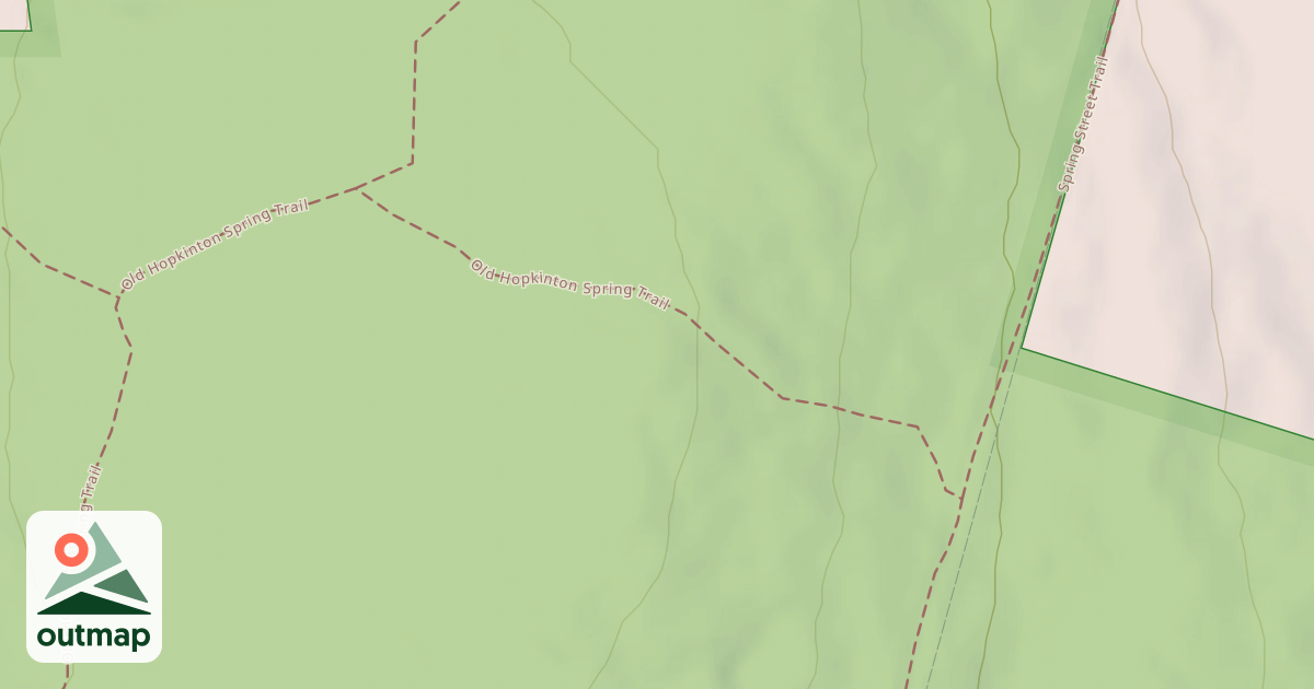 Map of Old Hopkinton Spring Trail
