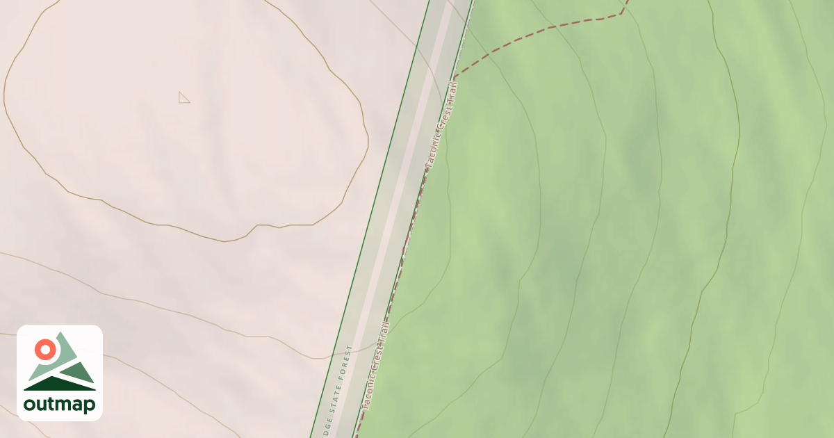 Map of Taconic Crest Trail in Berkshire