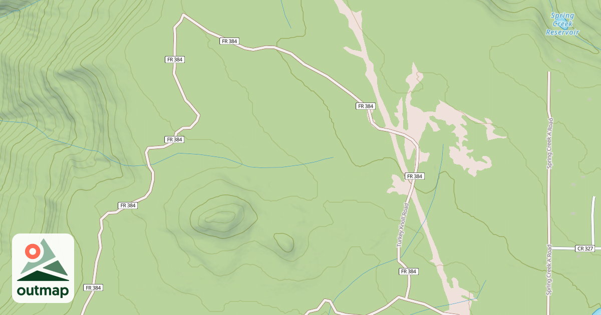 Map of TURKEY KNOLL A