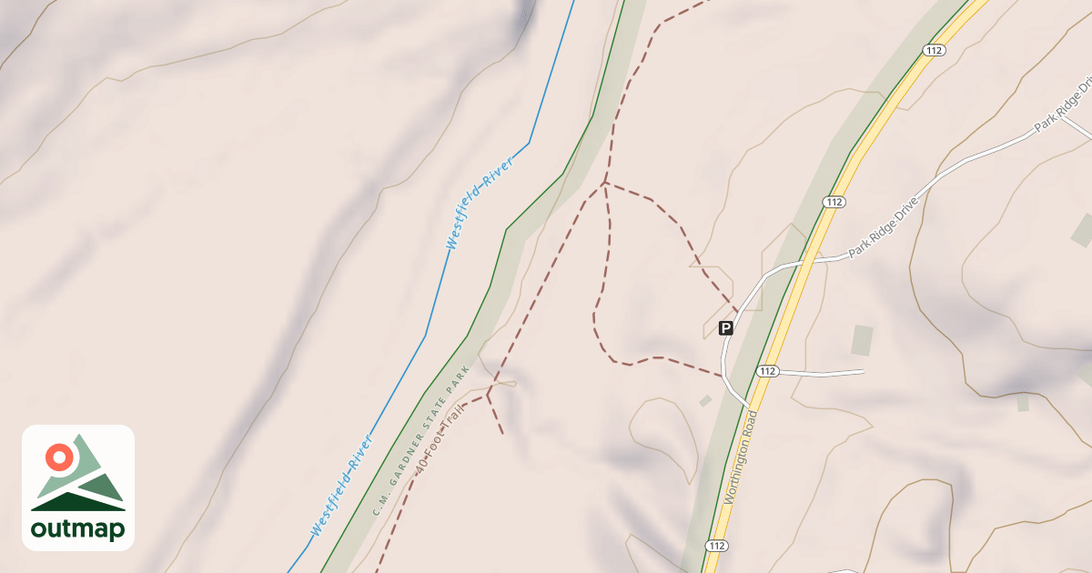 Map of 40 Foot Trail