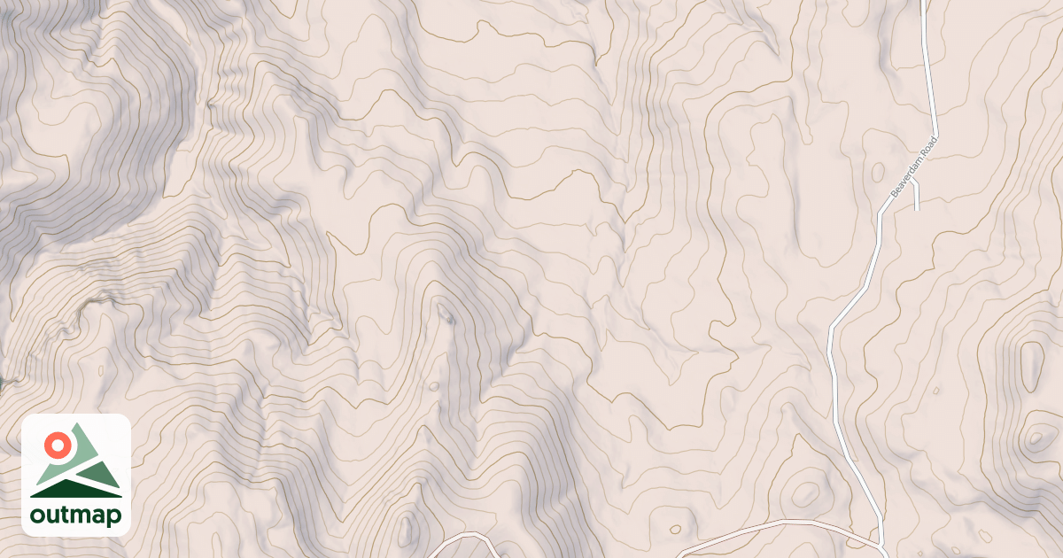 Map of Badger Gulch-Beaverdam Pass