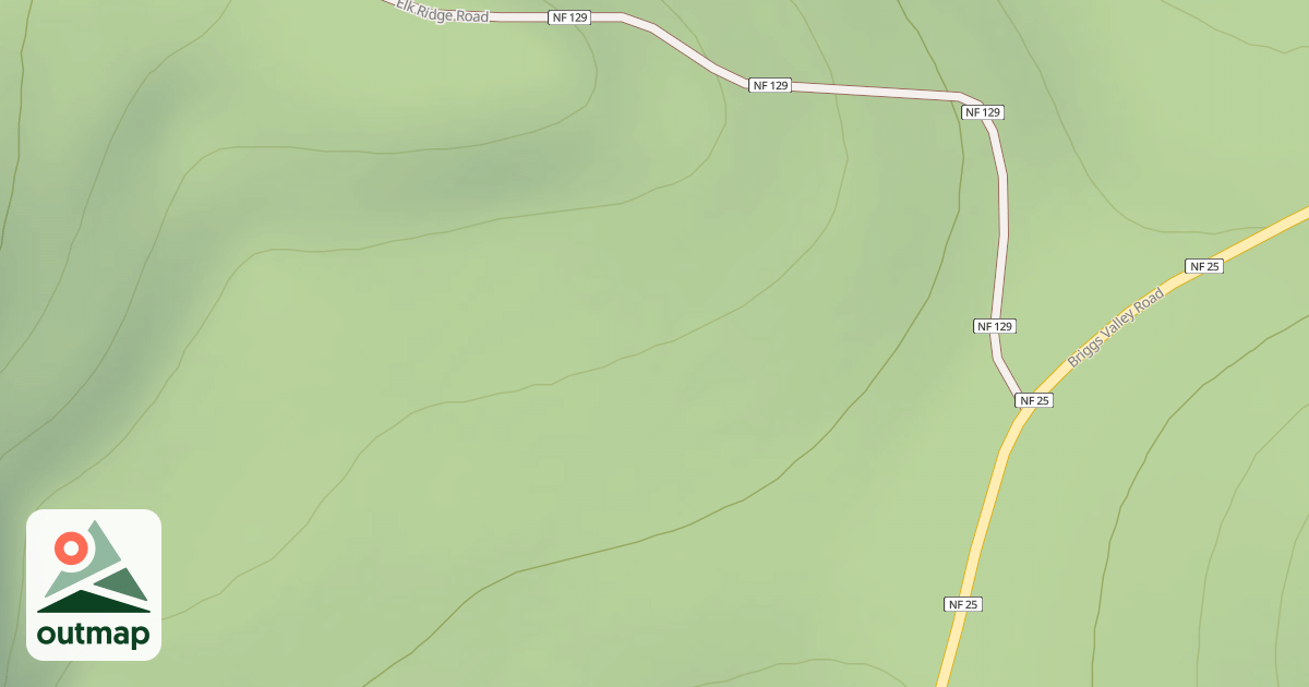Map of ELK RIDGE SPUR