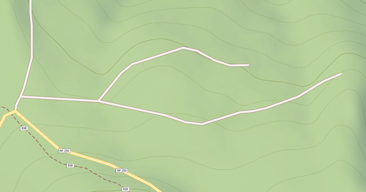 Map preview of USFS Motor Vehicle Use Map Roads {414F0837-B52E-4E4D-942F-C72F6EA07F72}