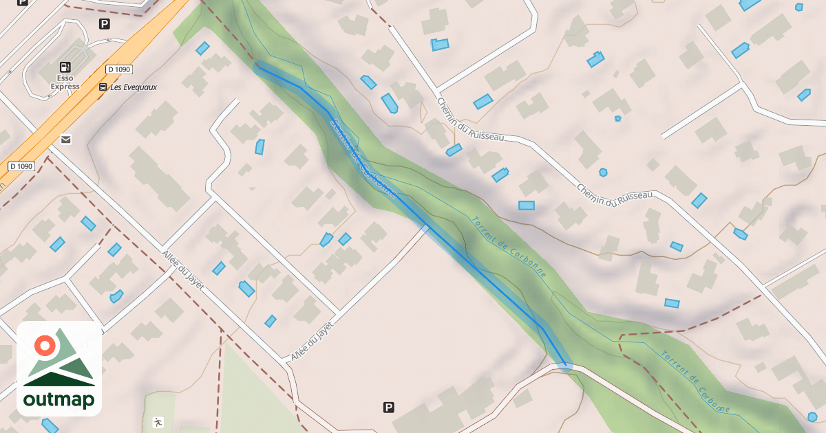 Map of Sentier de Corbonne
