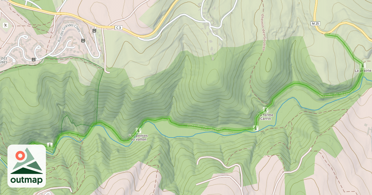 Map of Chemin du Lizeron