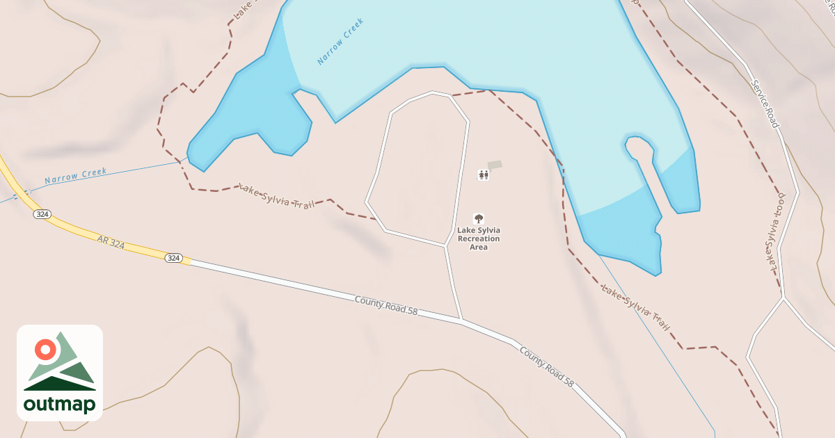 Map of LAKE SYLVIA DAY USE