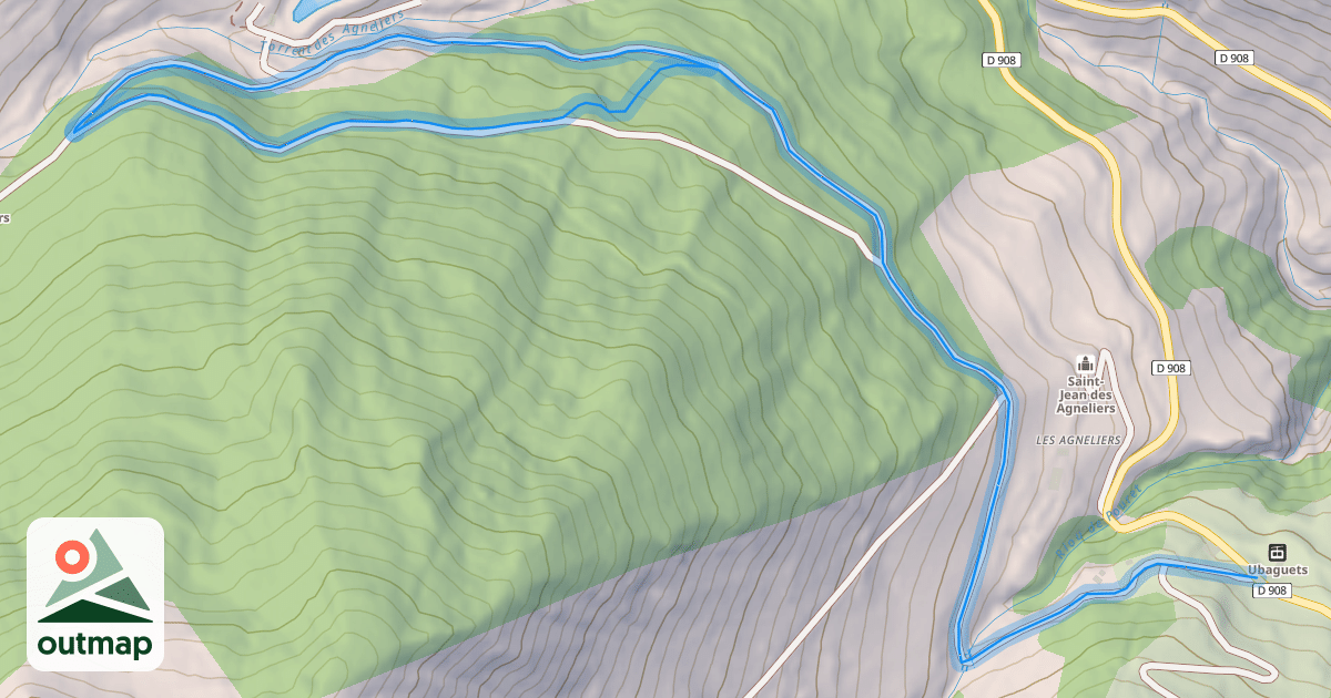Map of Chemin des Agneliers