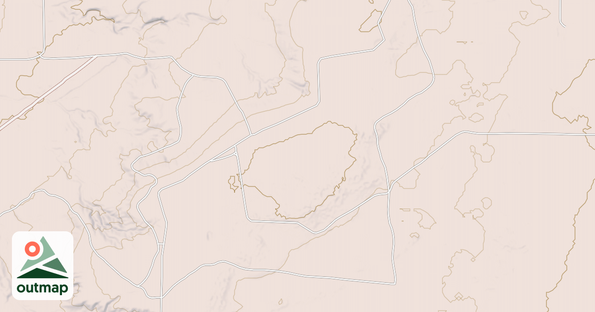 Map of Hackberry Trail System - Outer Loop Trail