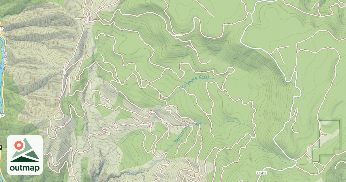 Map of EARTHQUAKE BASIN
