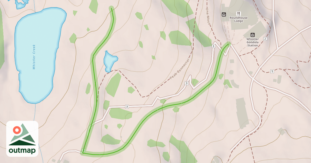 Map of Peak Traverse