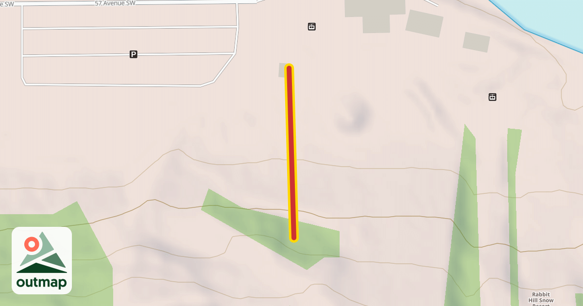 Map of Bunny Rope Tow