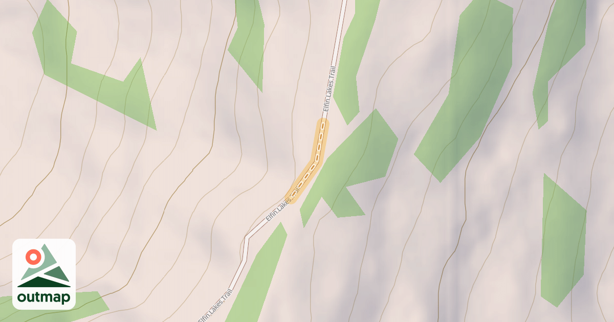 Map of Elfin Lakes Trail