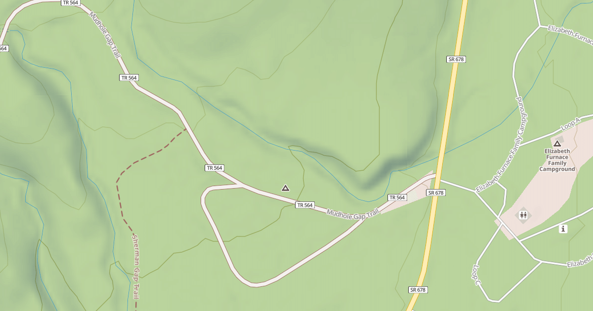 Map preview of PASSAGE CREEK