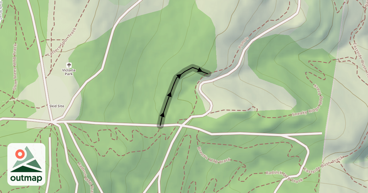 Map of Pono's MTB Track