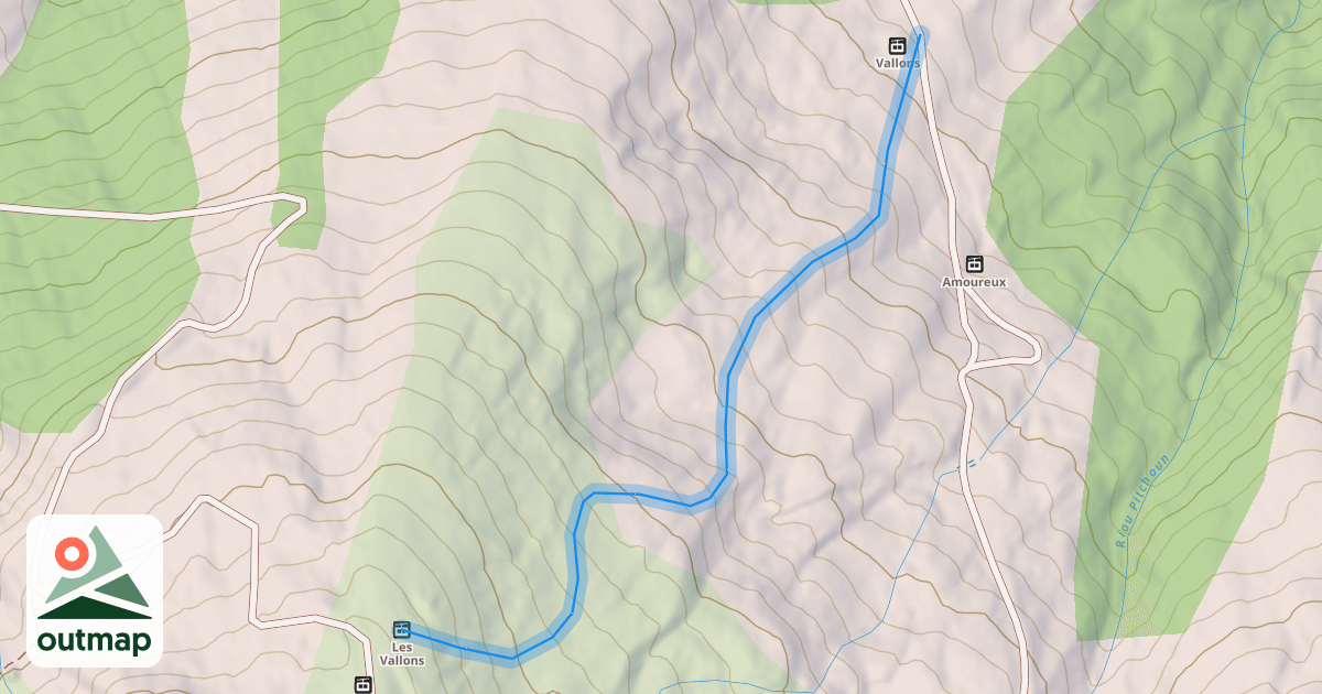 Map of Les Grands Vallons