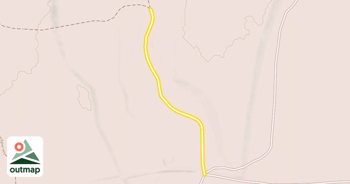 Map of Valley Spur Bike Loop 1 & 4 (Y)