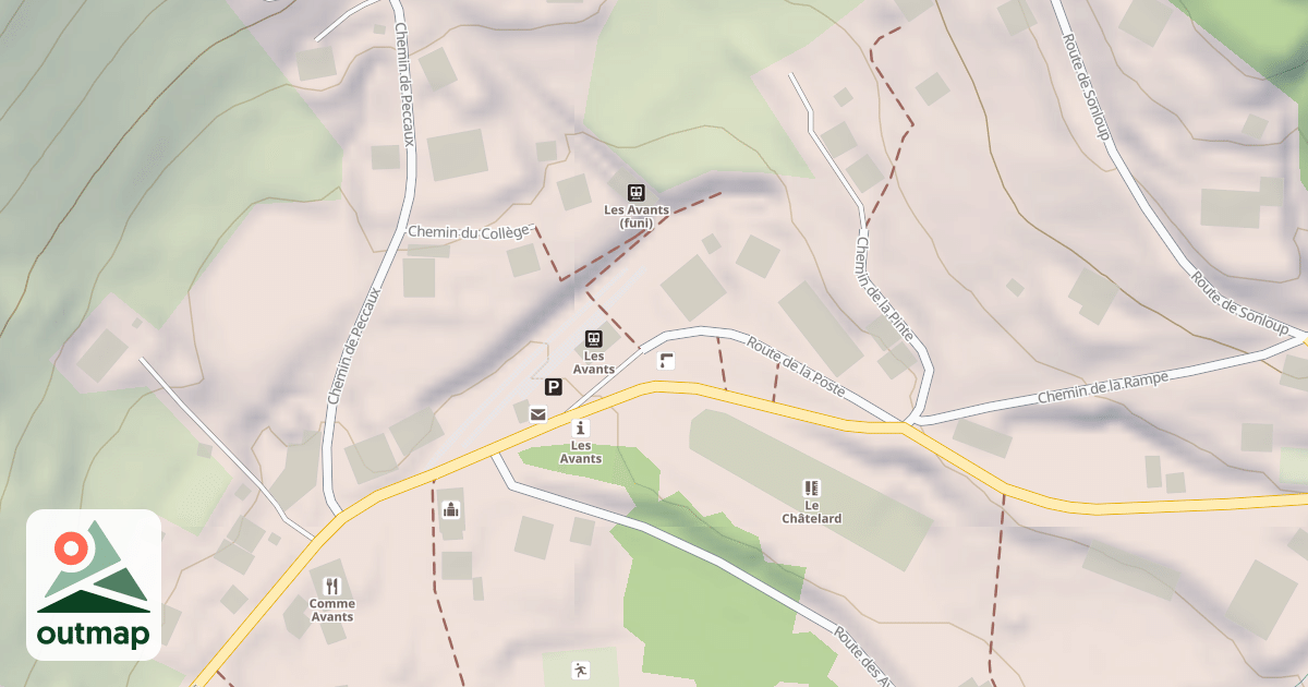 Map of Route de la Poste