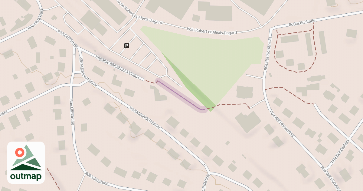 Map of Impasse des Fours à Chaux in Creuse
