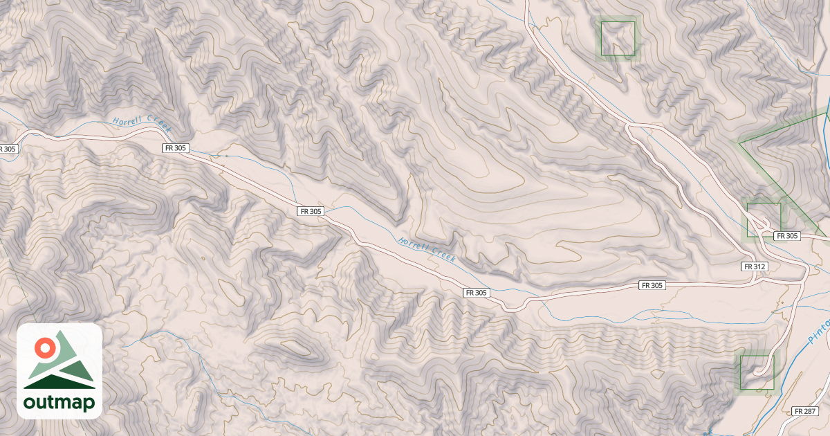 Map of BURRO SPRING