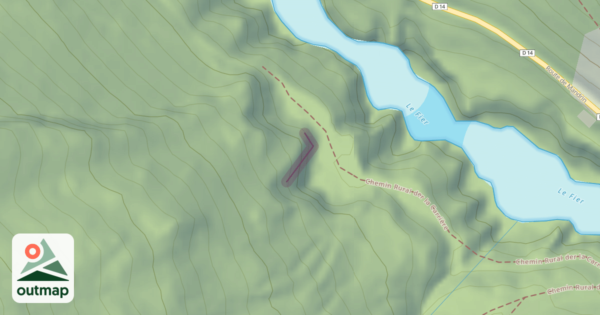 Map of Climbing Crag