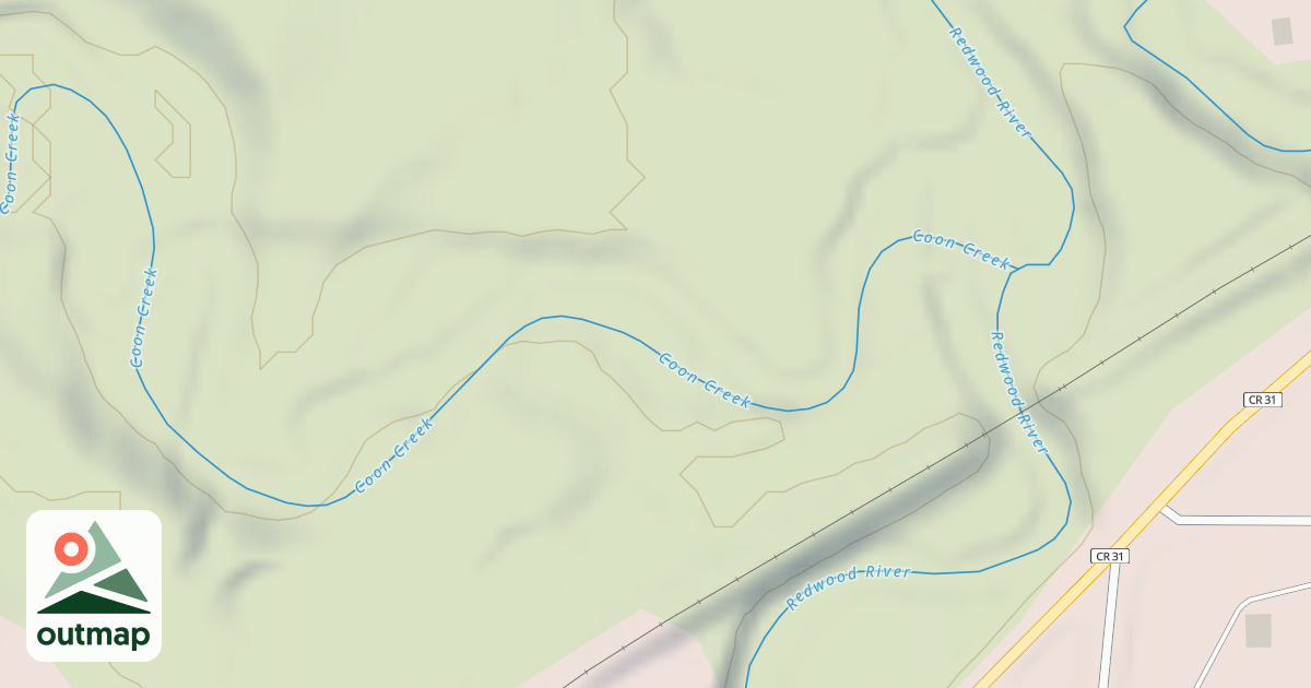 Map of Shady Oaks Native Prairie Adventure Trails