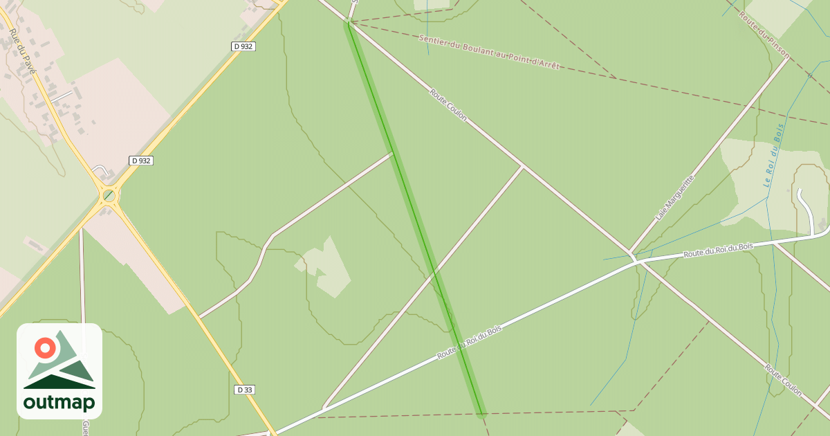 Map of Sentier de la Flaquette à la Maison Forestière