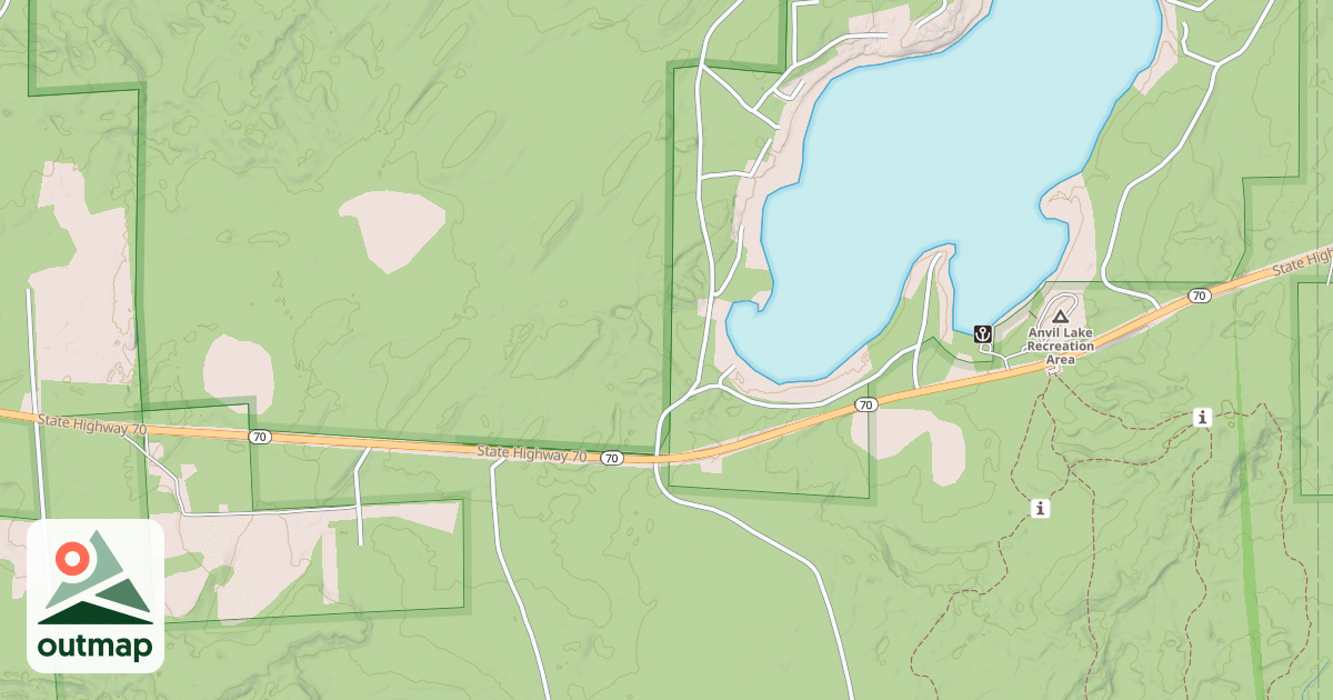 Map of Vilas County Snowmobile