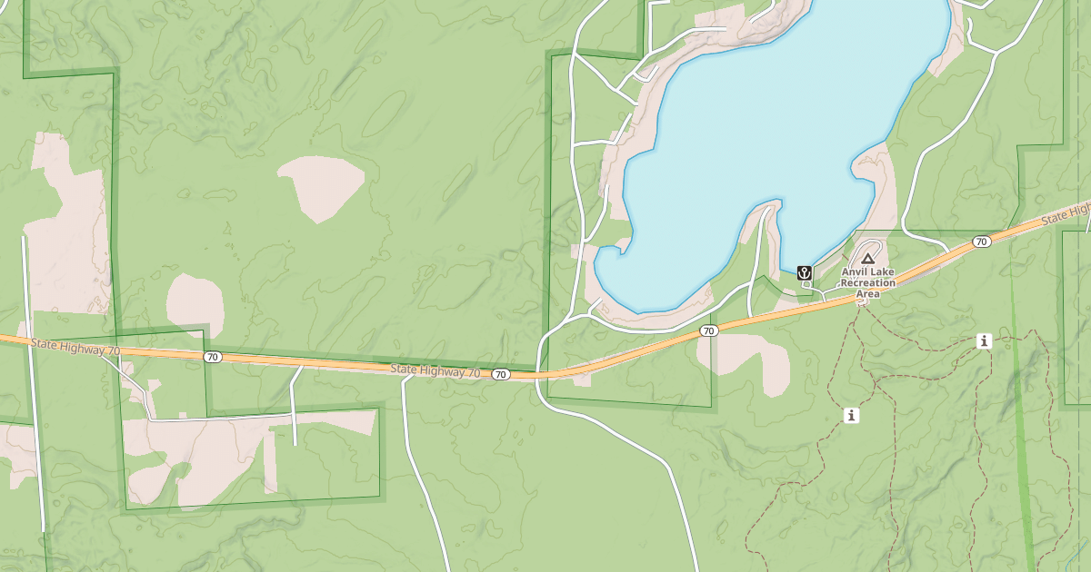 Map preview of Vilas County Snowmobile
