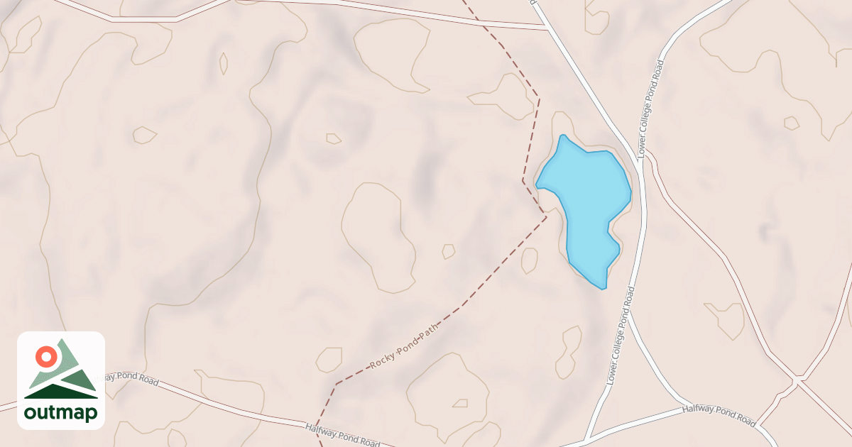 Map of Rocky Pond Path