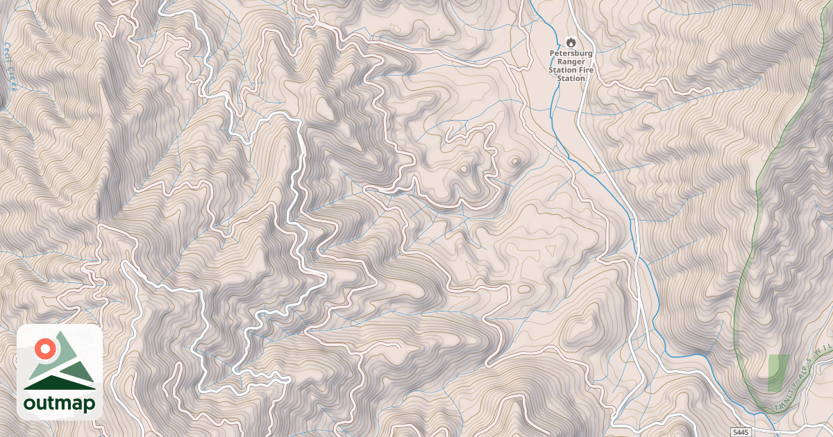 Map of BLUE GULCH