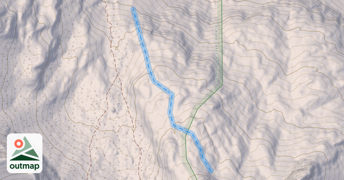 Map of Draft Dodger Ridge