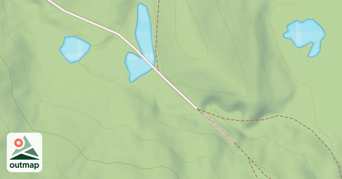 Map of Old Chesterfield Road