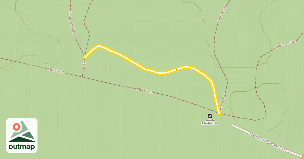 Map of Access to South Hut