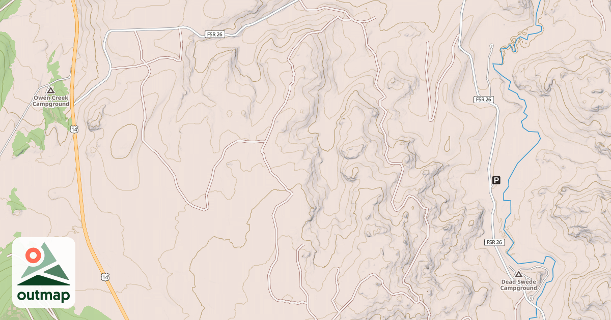 Map of USFS Motor Vehicle Use Map Trails 4326