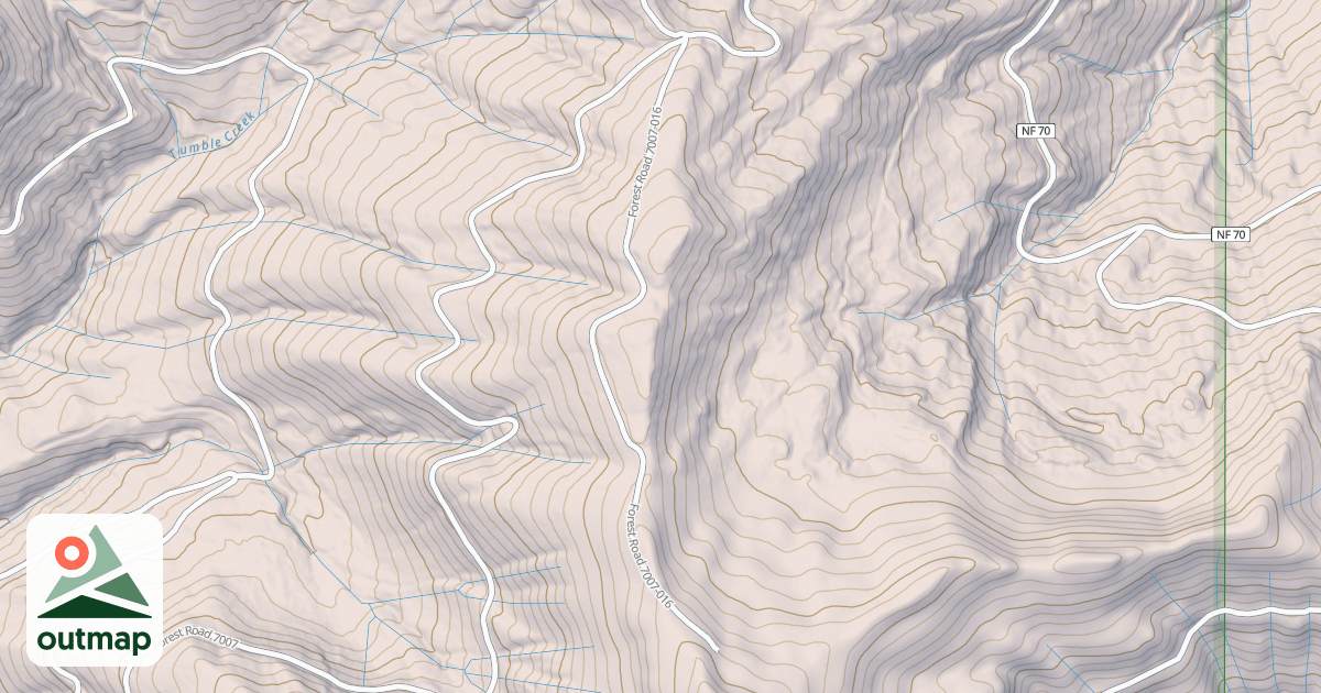 Map of BERGEN MTN