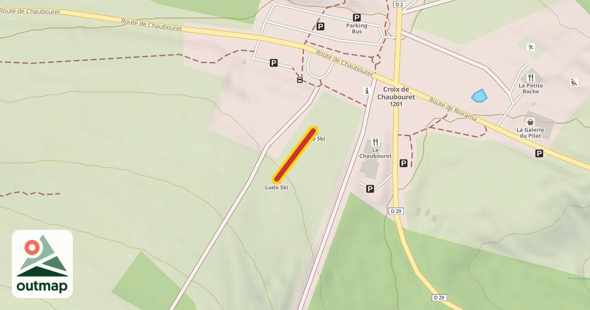 Map of Ludo Ski