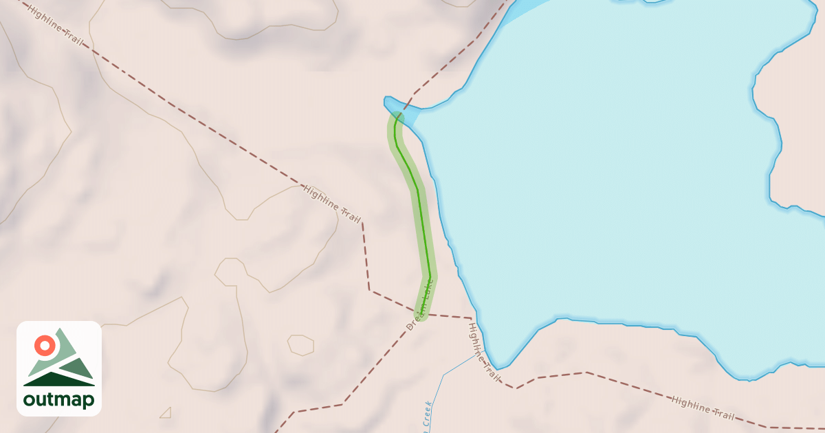 Map of Dream Lake