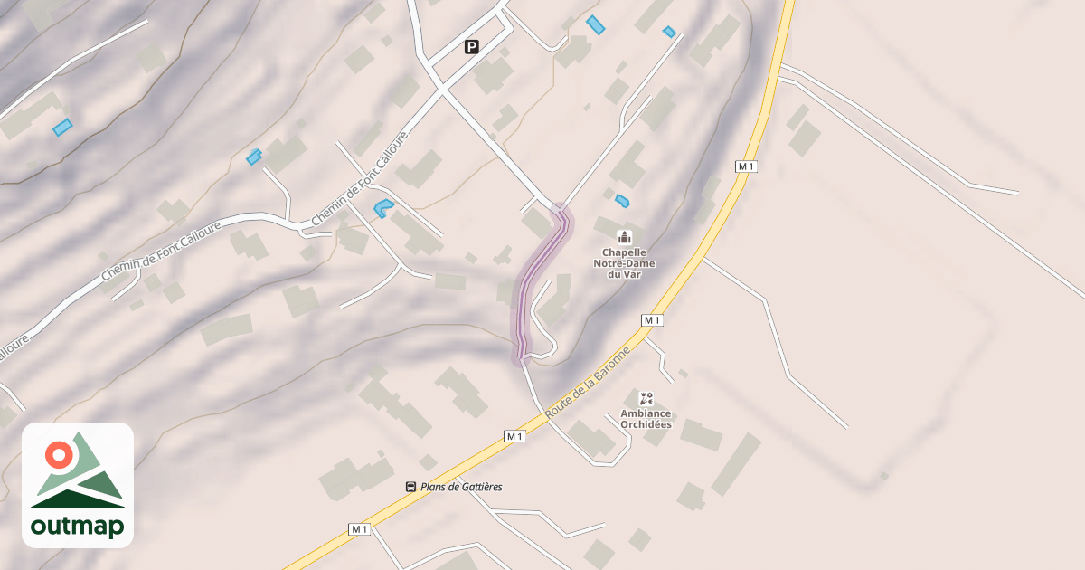 Map of Chemin de Notre-Dame